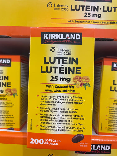 Kirkland Signature Lutein + Zeaxanthin - 1 x 250 Grams
